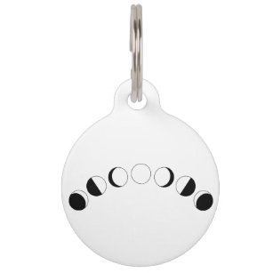 Moon Phases Pet Tag
