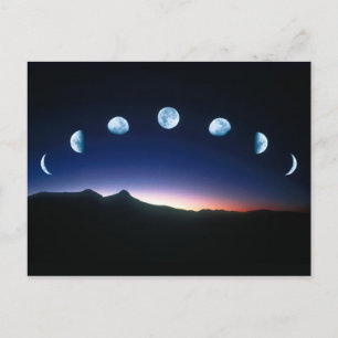 Moon Phases Postcard