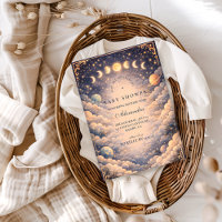 Moon Phases Space Baby Shower