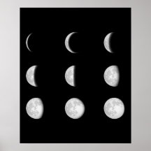 MOON PHASES SPACE