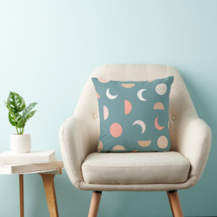 Moon Phases Throw Pillow