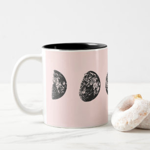 Moon Phases Two-Tone Coffee Mug
