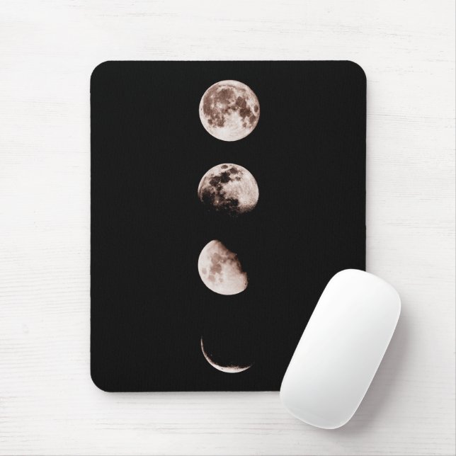 Moon Phases Wall Art – Celestial Home Decor Mouse Pad (With Mouse)