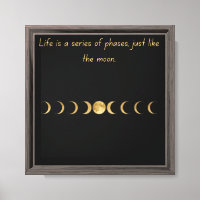 Moon Phases Wall Art | "Life is a Series of Change