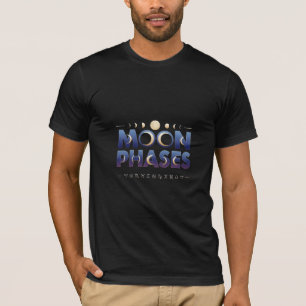 Moon Phases Zodiac Astrology Art T-Shirt