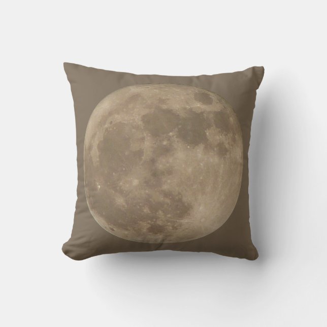 Moon Pillow Full Moon Throw Pillow Personalized (Front)