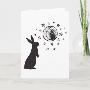 Moon Rabbit - carte de voeux vierge