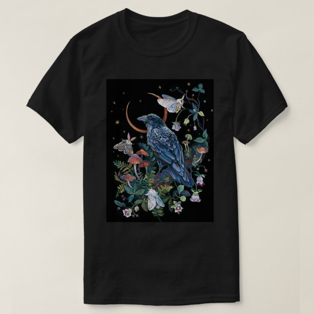 Moon Raven T-Shirt (Design Front)