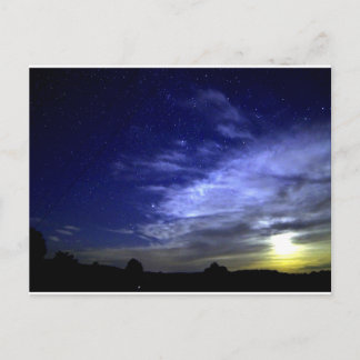 moon rise in Cambridge, NY Postcard