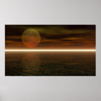 Moon Rising Aquarium Background