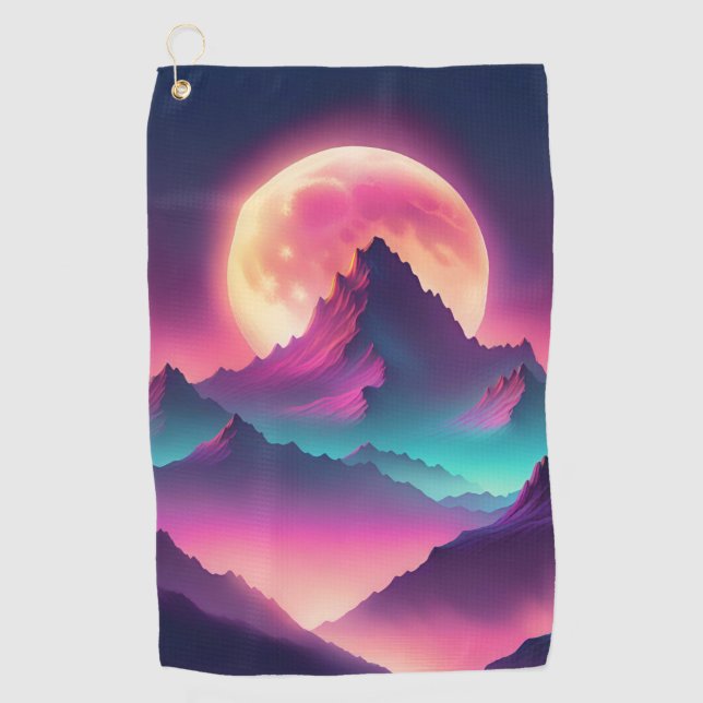 moon rising golf towel (Front)