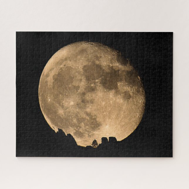 Moon Rising Over Saddlebrooke Jigsaw Puzzle (Horizontal)