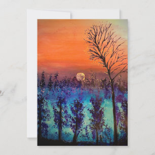 Moon Rising Thank You Card