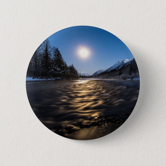 Moon River 2 Inch Round Button (Front)