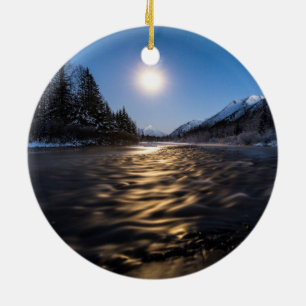 Moon River Ceramic Ornament
