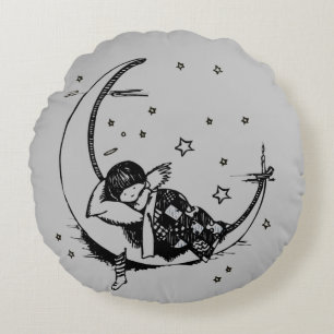 Moon Round Pillow