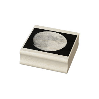 moon rubber stamp