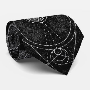Moon Sacred Geometry Ornament Tie