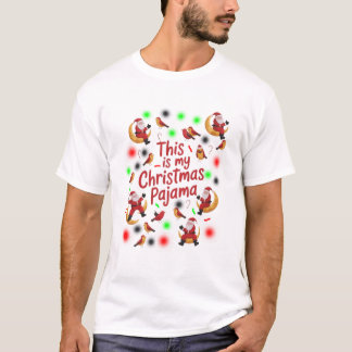 moon sant and birds sant This Is My Christmas  T-Shirt