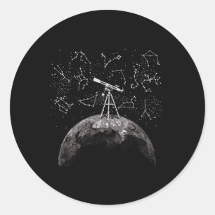 Moon Science - Astronomy Teacher, Astrophysician, Classic Round Sticker