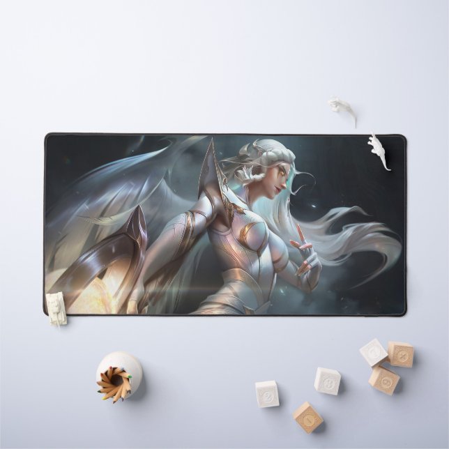 Moon Scorn Gaming Desk Mat | Lunar Queen Mousepad (Kids Table)
