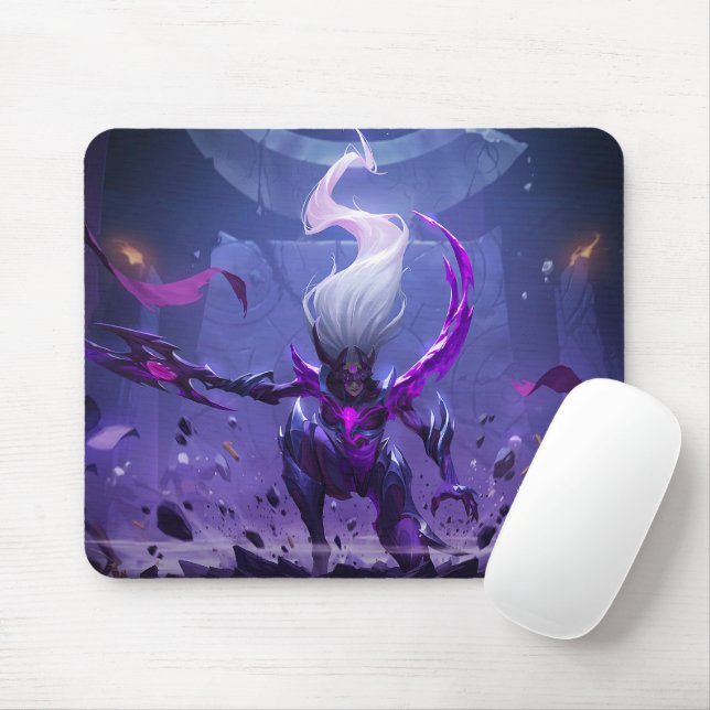 Moon Scorn Gaming Mousepad | Night Warrior theme (With Mouse)