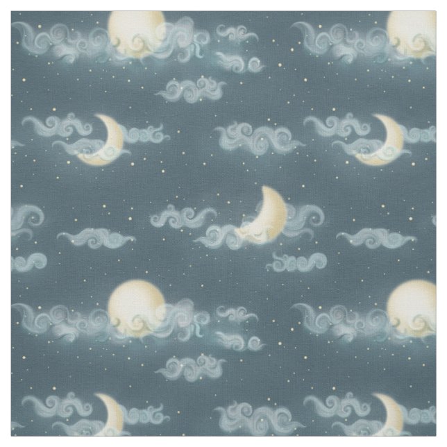 Moon (small scale) fabric (Swatch)