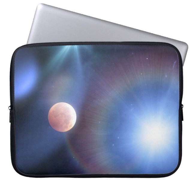 Moon Space Art Laptop Sleeve Cover (Front)