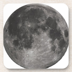 Moon Space Office Party Shower Peace Love Art Coaster