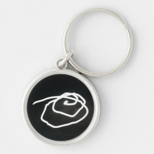Moon Spiral keychain