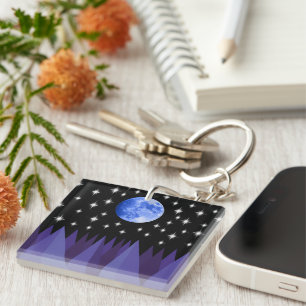 Moon Starlight Acrylic Keychain