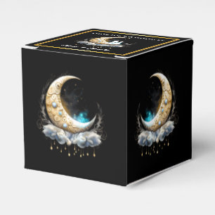 Moon starry night sky chic luna stars favor box