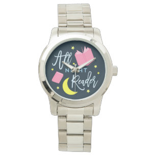 Moon Stars and Pink Books All Night Reader Watch