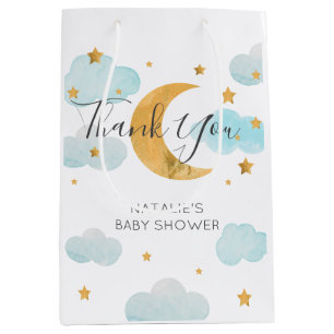 Moon & Stars Baby Shower Bolsa de regalo Medium  Gift Bag