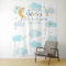 Moon & Stars  Baby Shower custom text Tapestry 