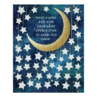 Moon & Stars Baby Shower Guest Book Alternative