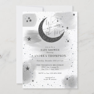 Moon Stars Baby Shower  Invitation