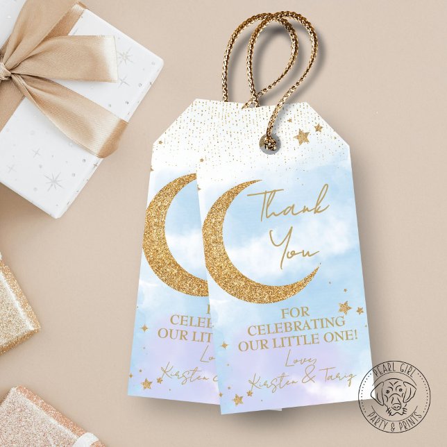 Moon & Stars Baby Shower Thank You Gift Tag (Creator Uploaded)
