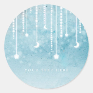 Moon & Stars Celestial Baby Shower Favour Stickers