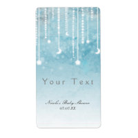 Moon & Stars Celestial Baby Shower Label