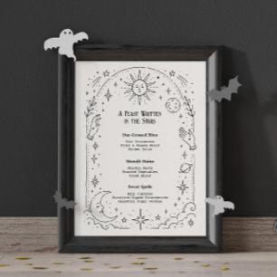 Moon Stars Celestial Bridal Shower Poster