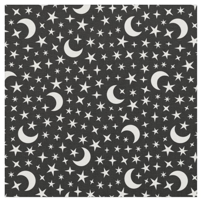 Moon & Stars Fabric (Close Up)