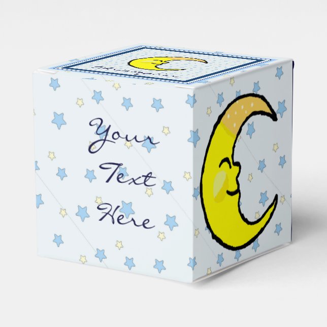 Moon & Stars Favor Box (Front Side)