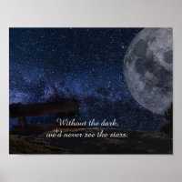 Moon & Stars Inspirational Quote