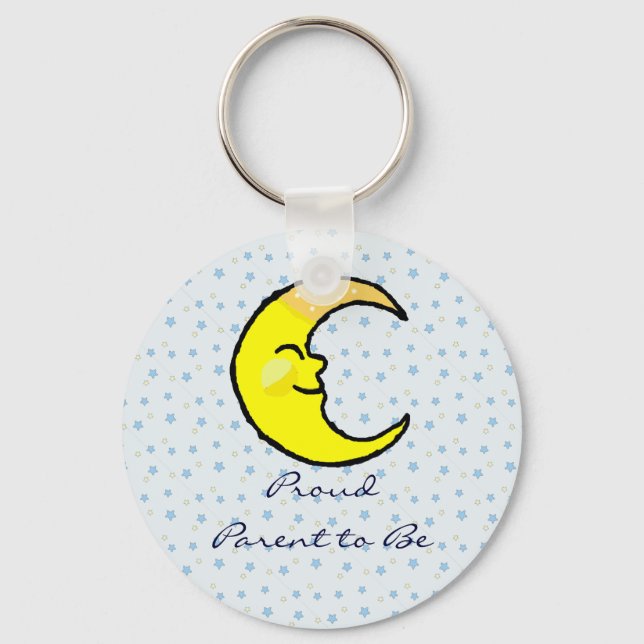 Moon & Stars Keychain (Front)