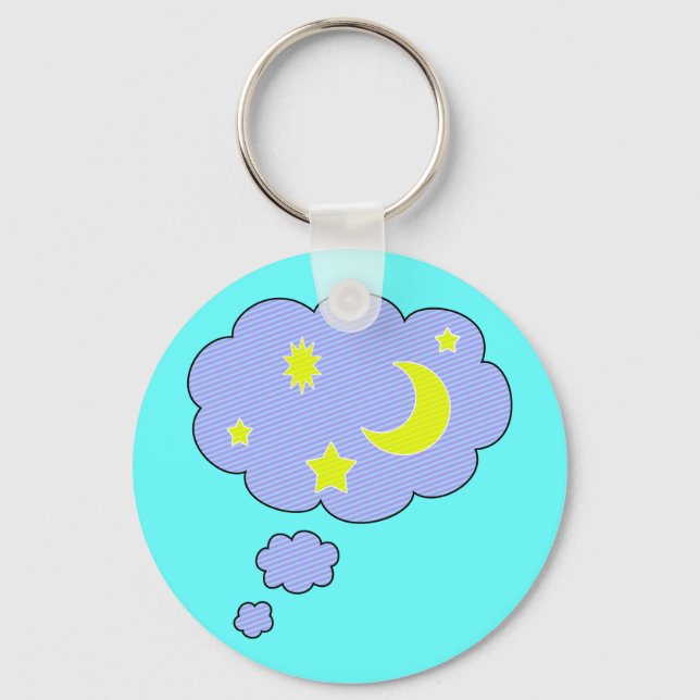 moon stars keychain (Front)