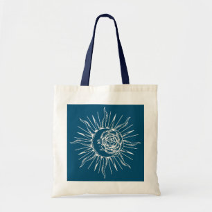 Moon Sun Flower Tote Bag