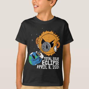 Moon Sun Total Solar Eclipse April 8 2024 Totality T-Shirt