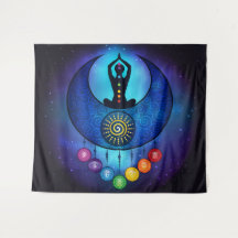 Moon & Sun Woman Chakra Tapestry - 59bl