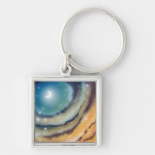 Moon Sunset Ketchain Keychain